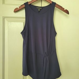 Womens Banana Republic XS Sleeveless Navy Blue Shirt Business Casual